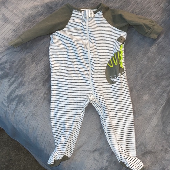 2 pc baby boy footies (sleeping onesies) - Picture 2 of 4